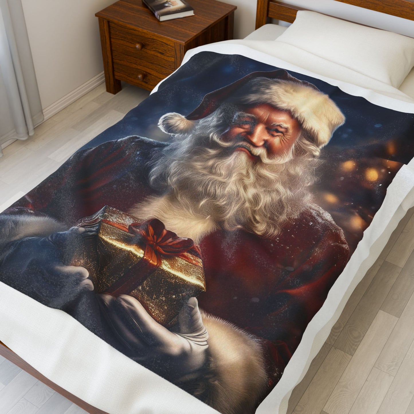 Cozy Holiday Velveteen Plush Blanket | Festive Christmas Throw | Warm Winter Decor | Gift for Christmas, Snuggling, Holiday Season