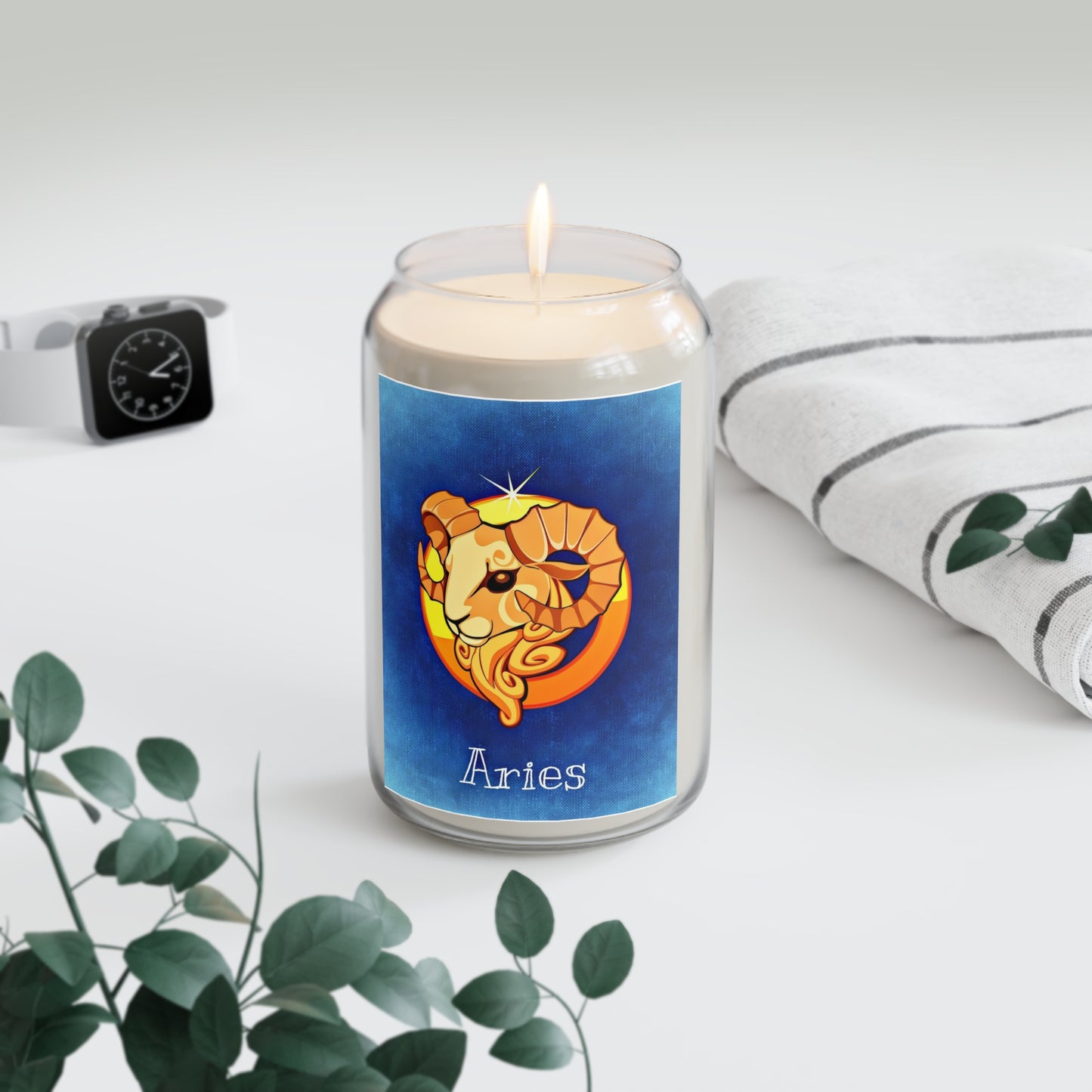 Aries Zodiac Scented Soy Candle | Astrology Gift | Home Decor | Meditation | Birthday Gift | Fragrant Candle