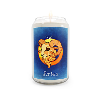 Aries Zodiac Scented Soy Candle | Astrology Gift | Home Decor | Meditation | Birthday Gift | Fragrant Candle